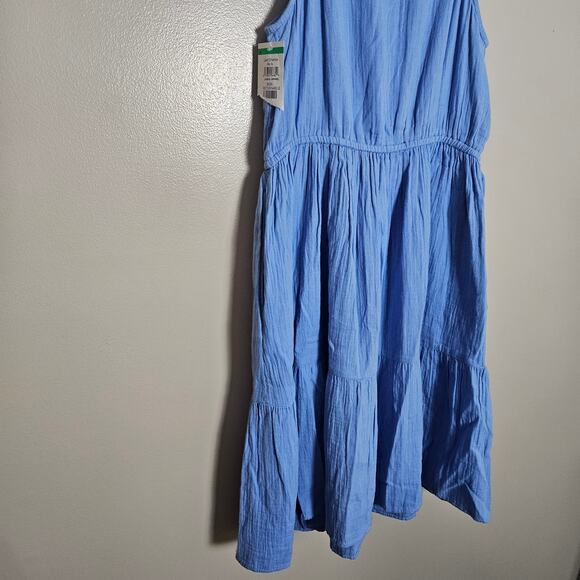 NWOT Caslon tiered Cotton Gauze Sundress Sz XS in Blue - Picture 11 of 14